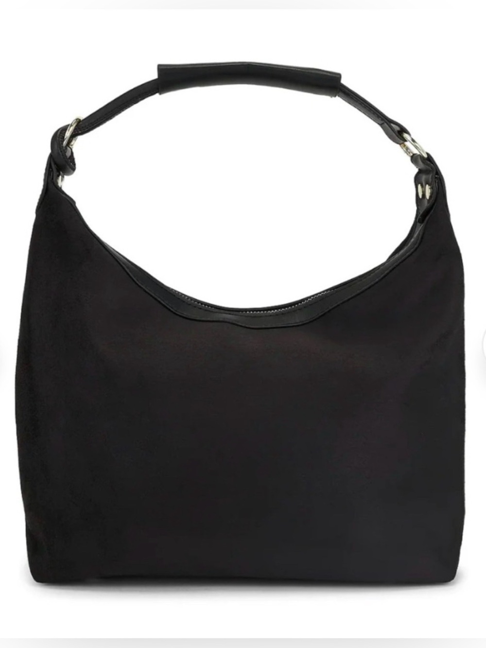 8 Other Reasons Black Hobo Bag with Crossbody Strap